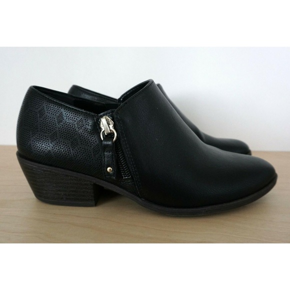 Dr. Scholl's Shoes - Dr Scholls Black Memory Foam Zip Up Career Booties